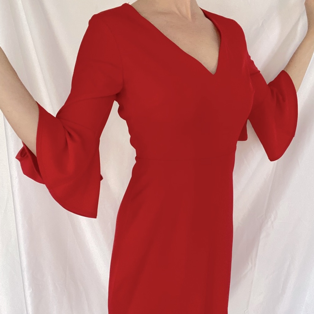 Perfect red holiday party dress